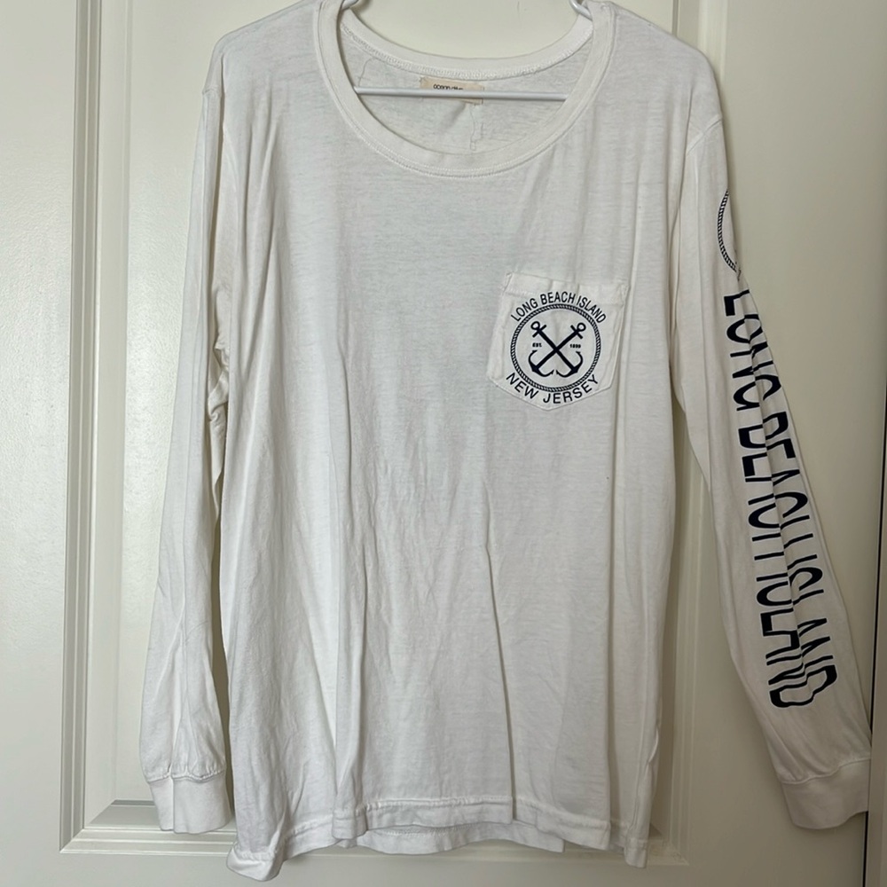 Ocean Drive Long Beach Island,NJ Long Sleeve Tee. Size L